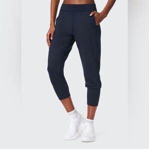 SWEATY BETTY Gary Cropped Yoga Pants Navy blue size large